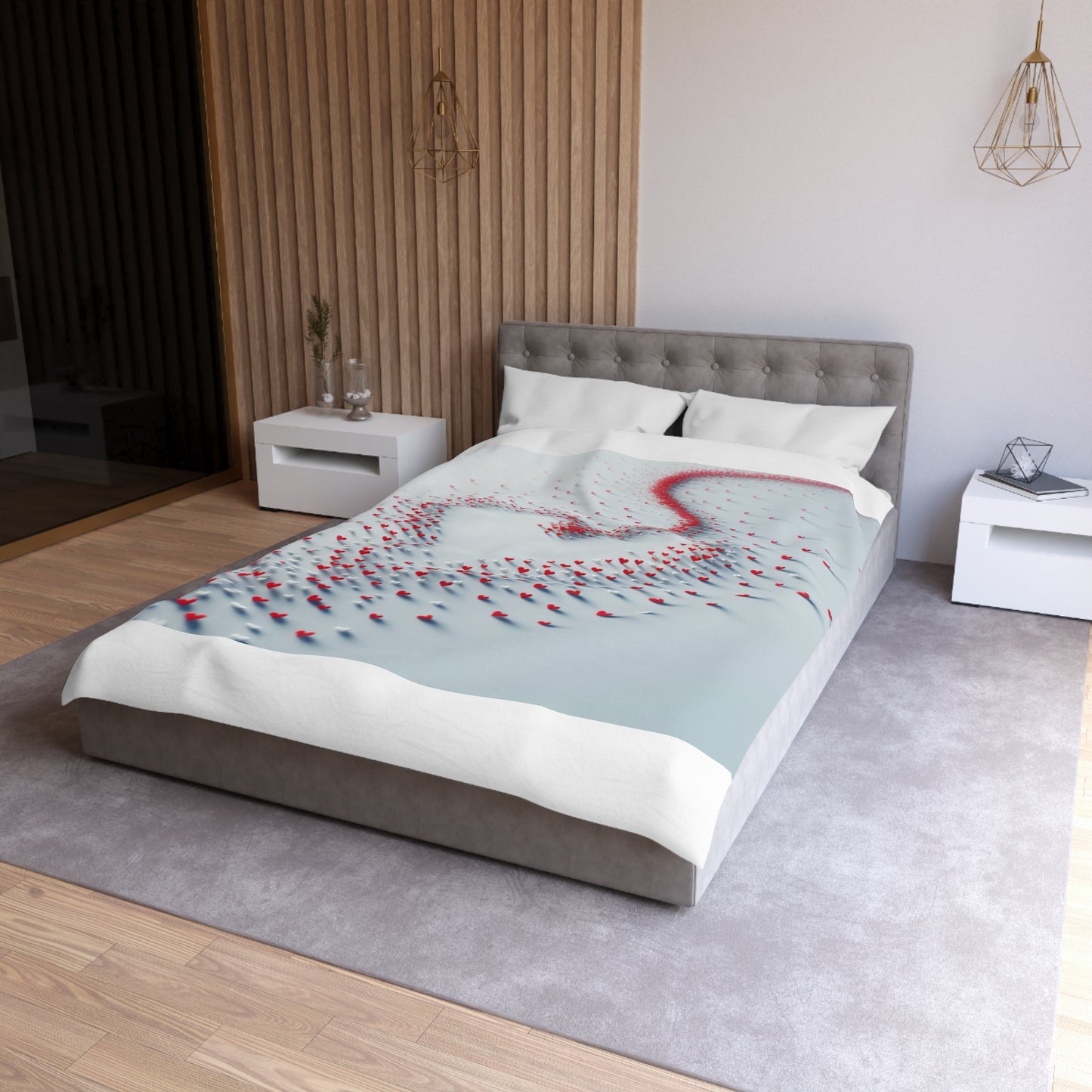 Heartfelt Microfiber Duvet Cover