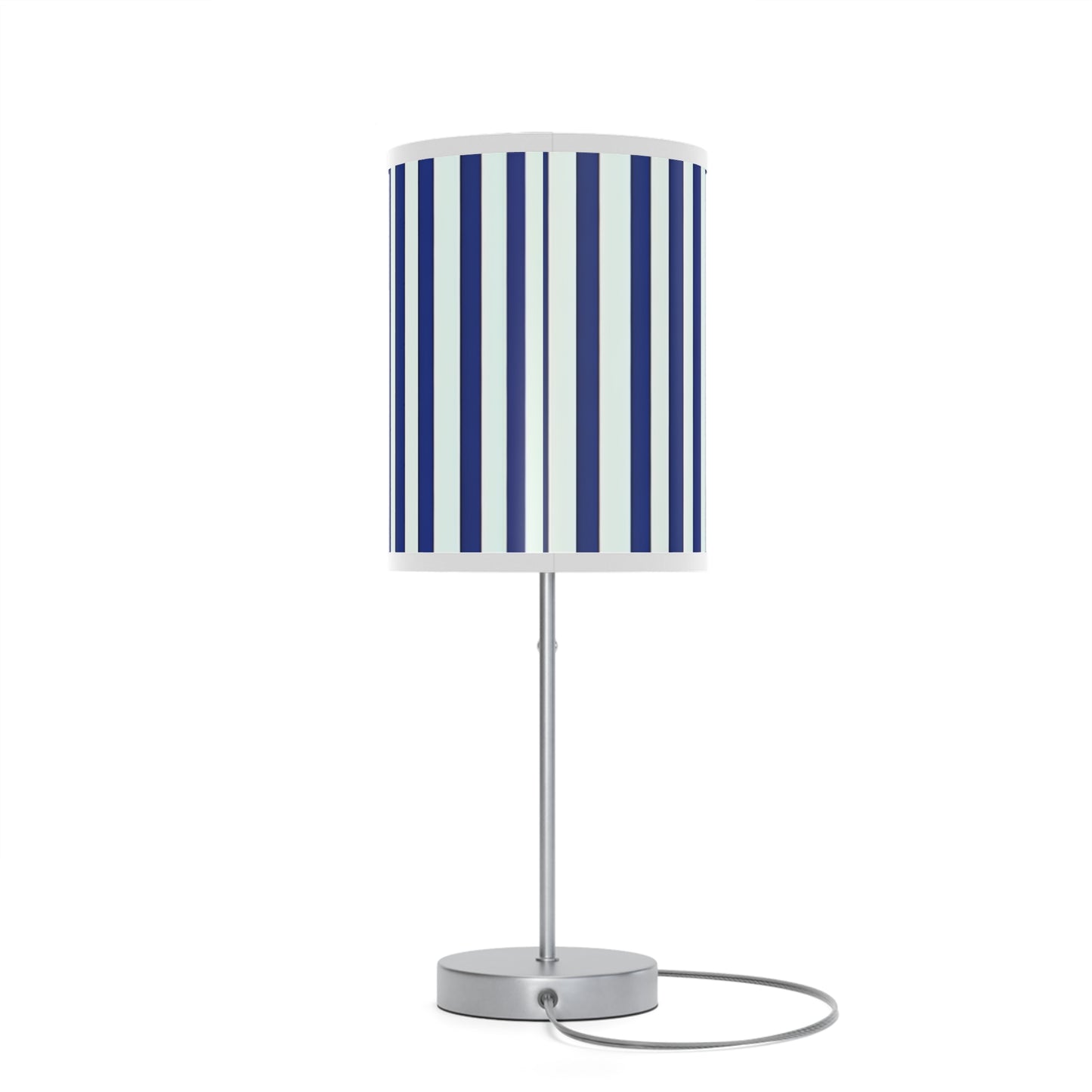 Navy Simply Striped Table Lamp