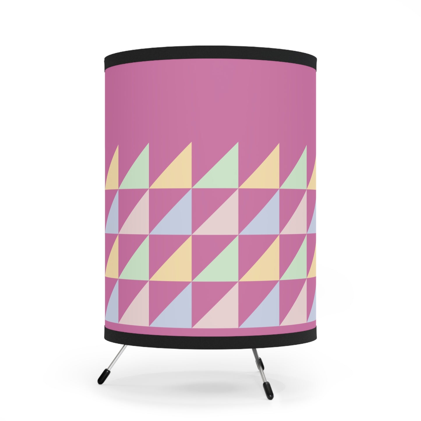 Triangular Pattern Tripod Lamp, Modern Lighting, Home Decor, Unique Gift, Bedroom Accessories, Colorful Table Lamp
