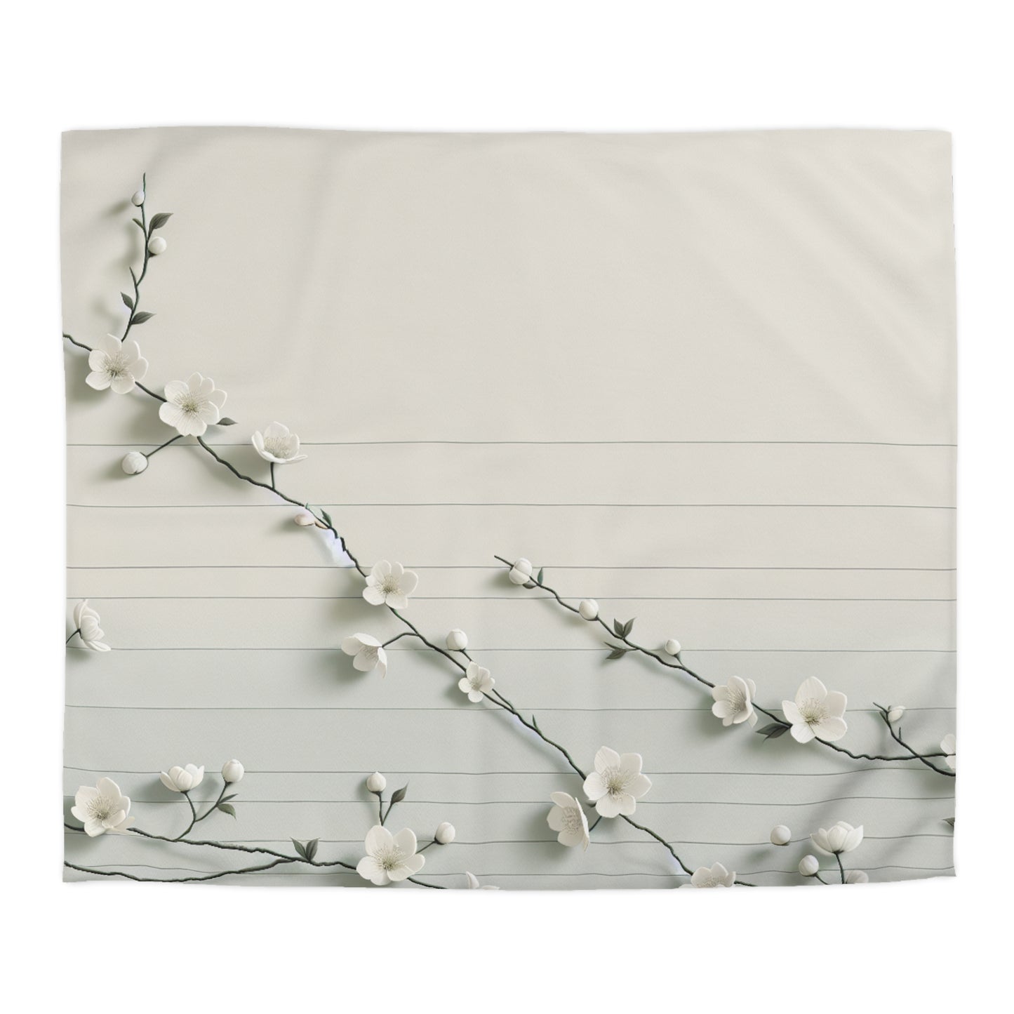 Elegant Floral Microfiber Duvet Cover - Cozy Bedding for Spring, Home Decor, Bedroom Refresh, Gift for Her, Housewarming