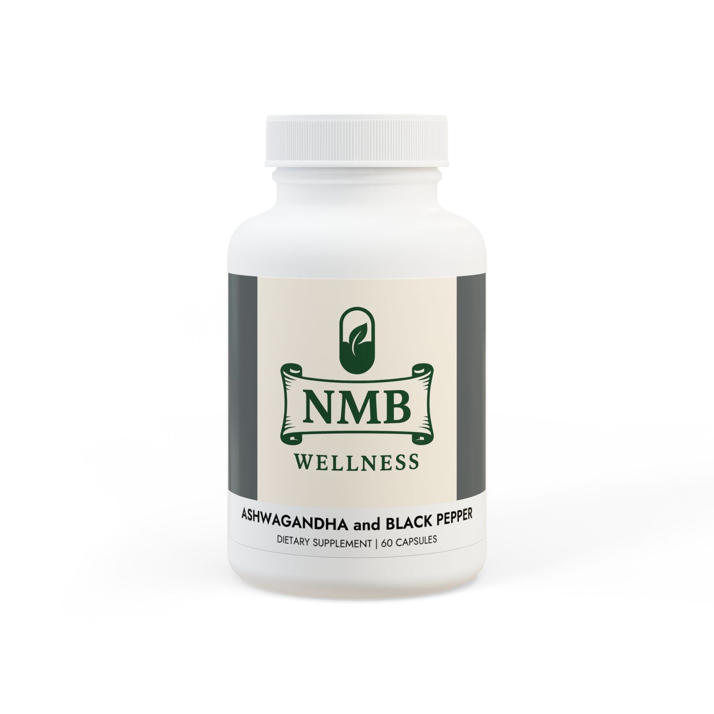 Ashwagandha and Black Pepper Supplement (60 capsules)