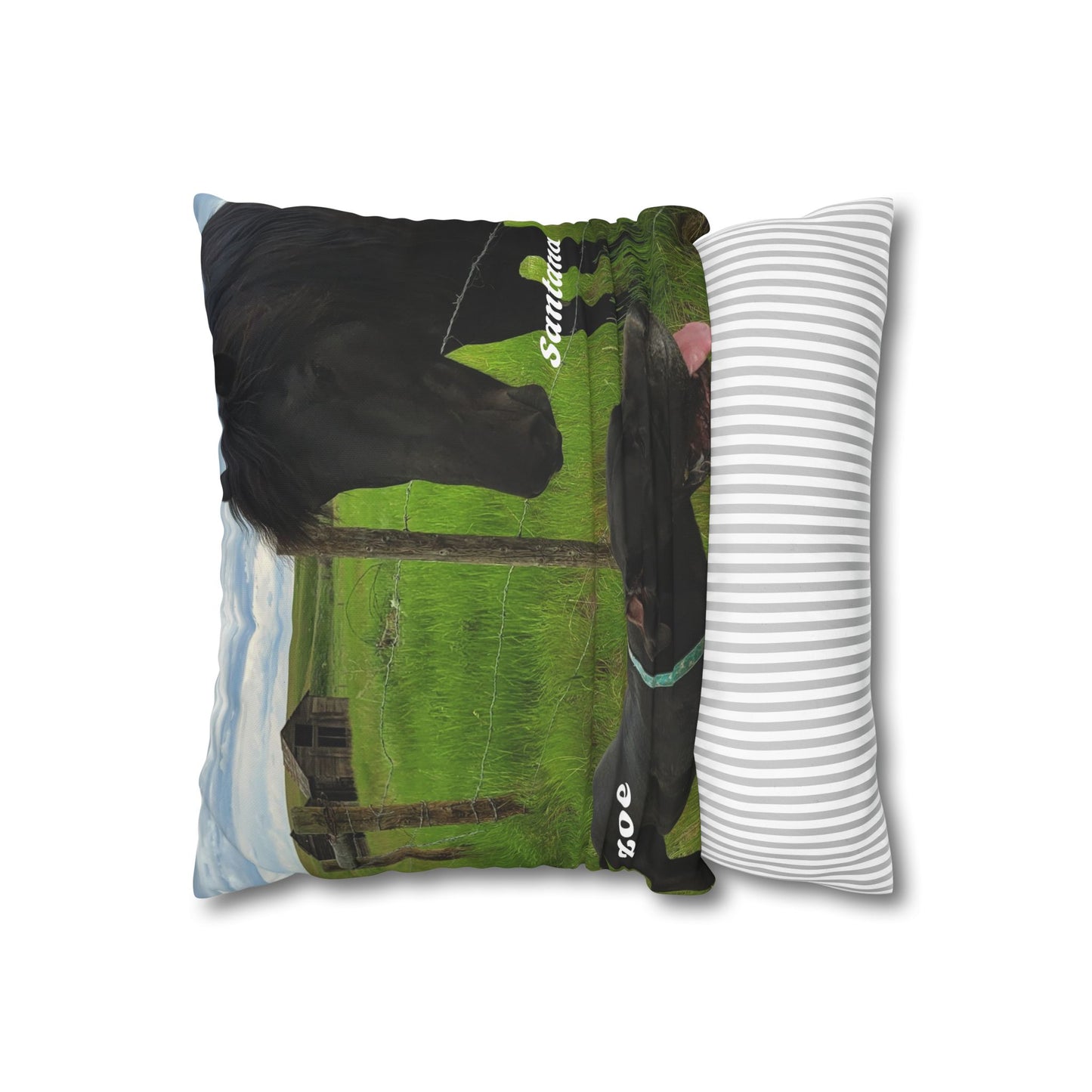 Personalized Pet Portrait Canvas Pillowcase - Cozy Home Decor for Animal Lovers
