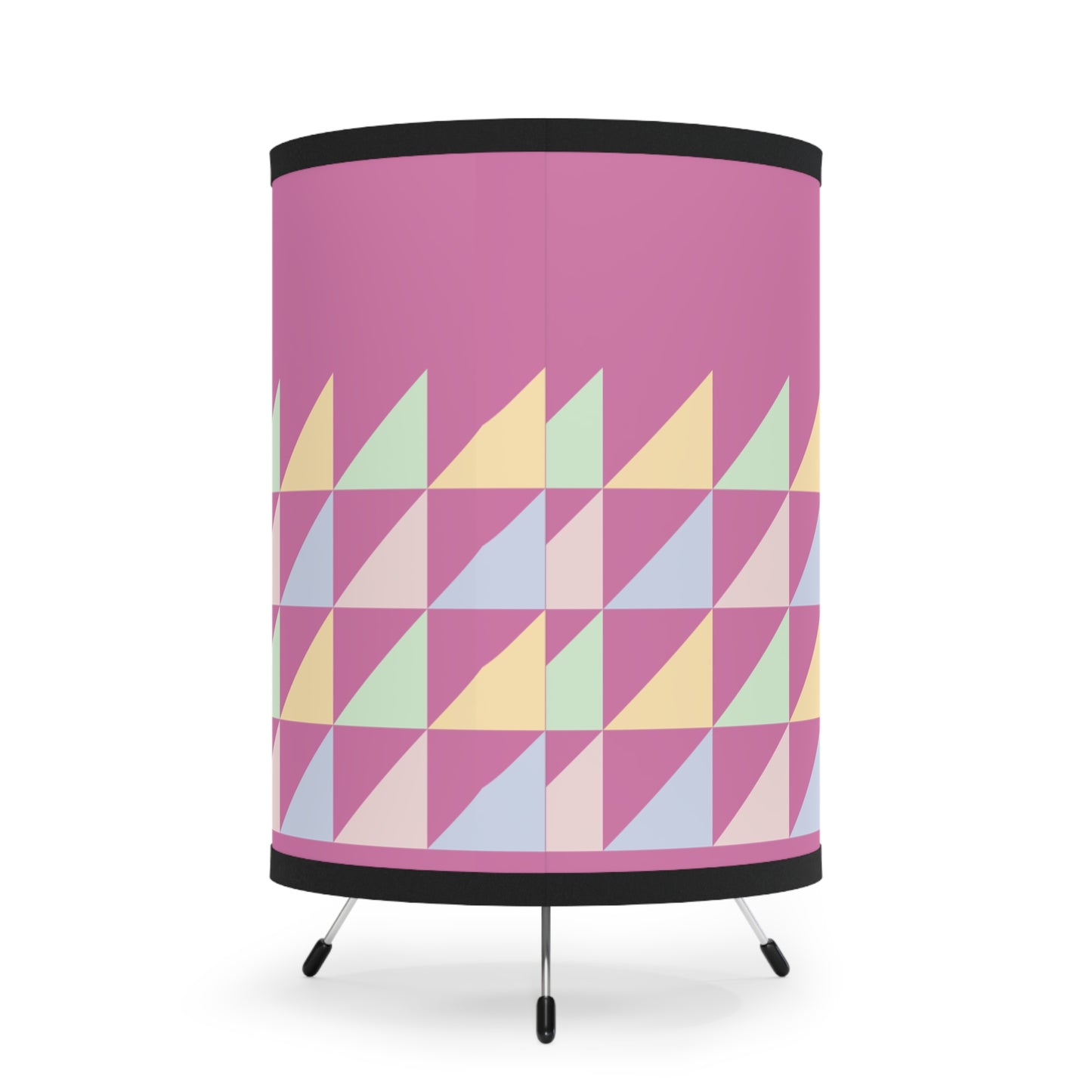 Triangular Pattern Tripod Lamp, Modern Lighting, Home Decor, Unique Gift, Bedroom Accessories, Colorful Table Lamp