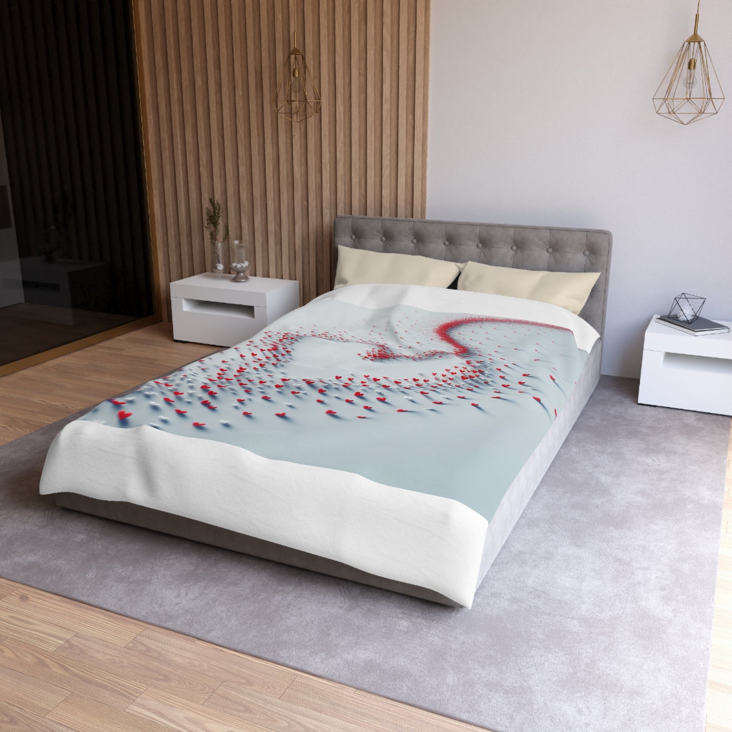 Heartfelt Microfiber Duvet Cover