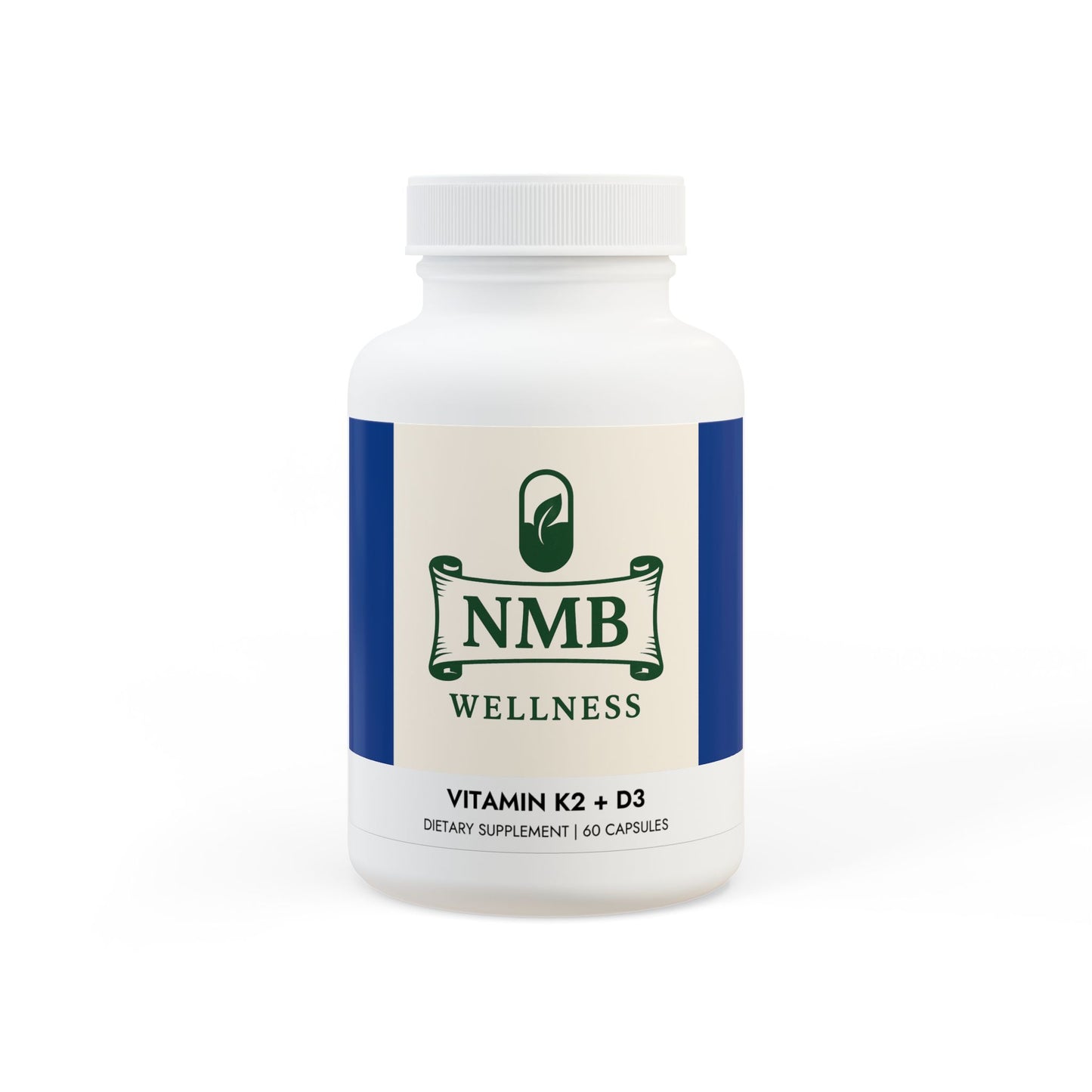 Vitamin K2 + D3 Supplement (60 Capsules)