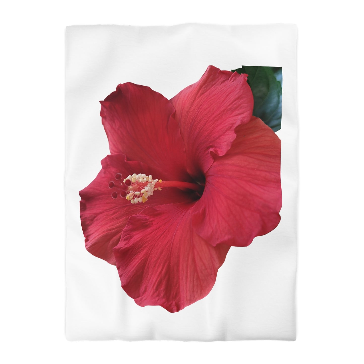 Hibiscus Bloom Microfiber Duvet Cover – Bright Floral Bedding for Relaxed Home Décor