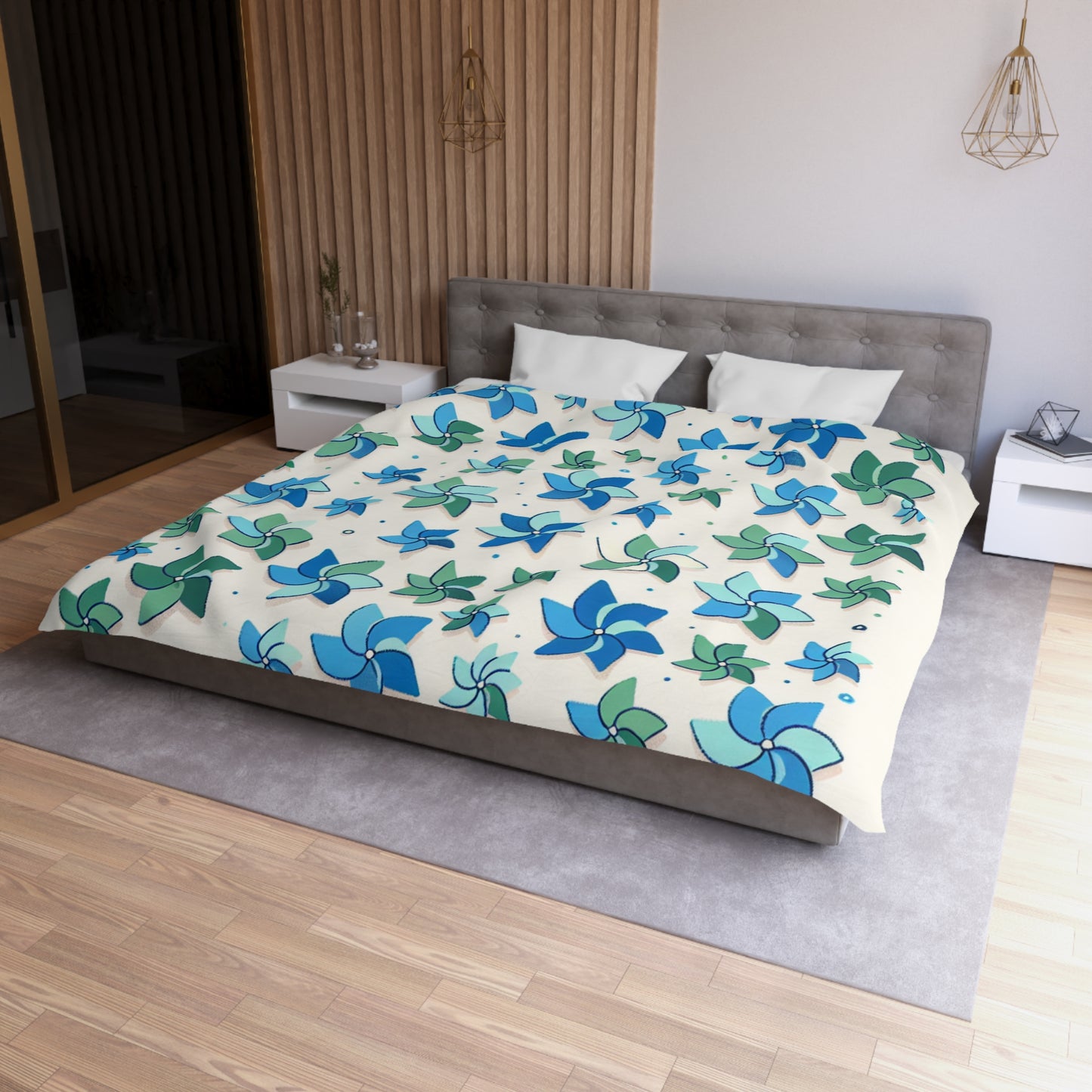 Pinwheel Microfiber Duvet Cover