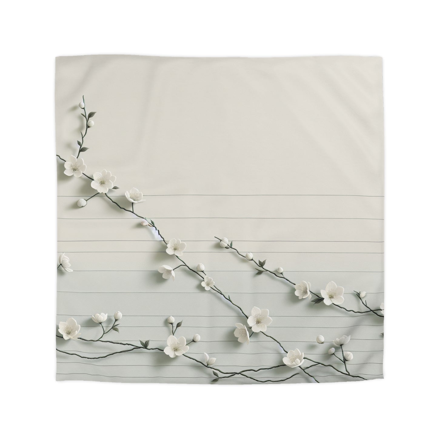Elegant Floral Microfiber Duvet Cover - Cozy Bedding for Spring, Home Decor, Bedroom Refresh, Gift for Her, Housewarming