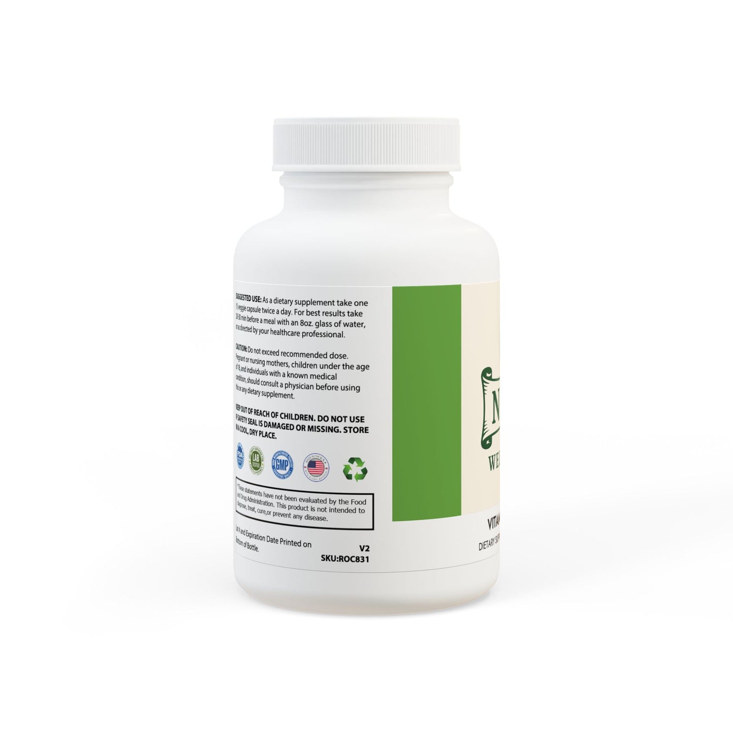 Vitamin K2 + D3 Supplement (60 Capsules)
