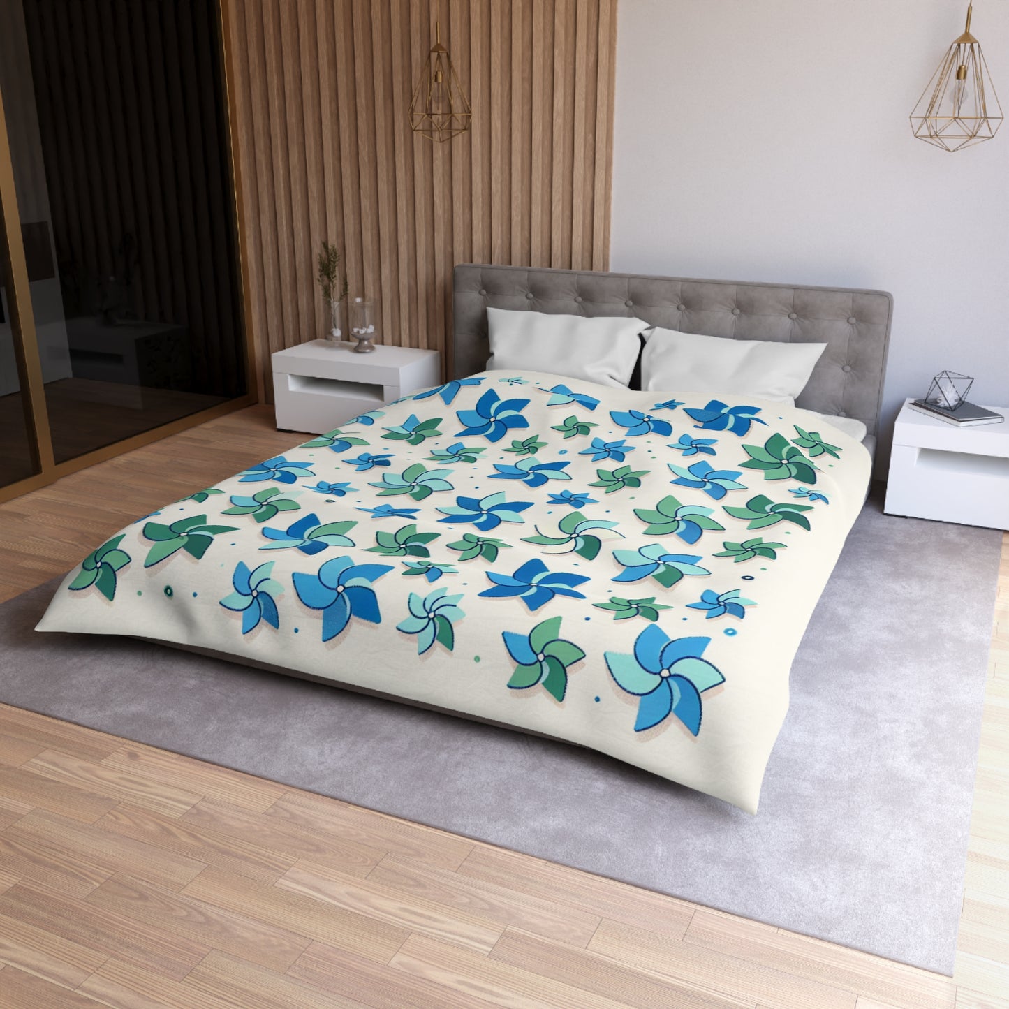 Pinwheel Microfiber Duvet Cover