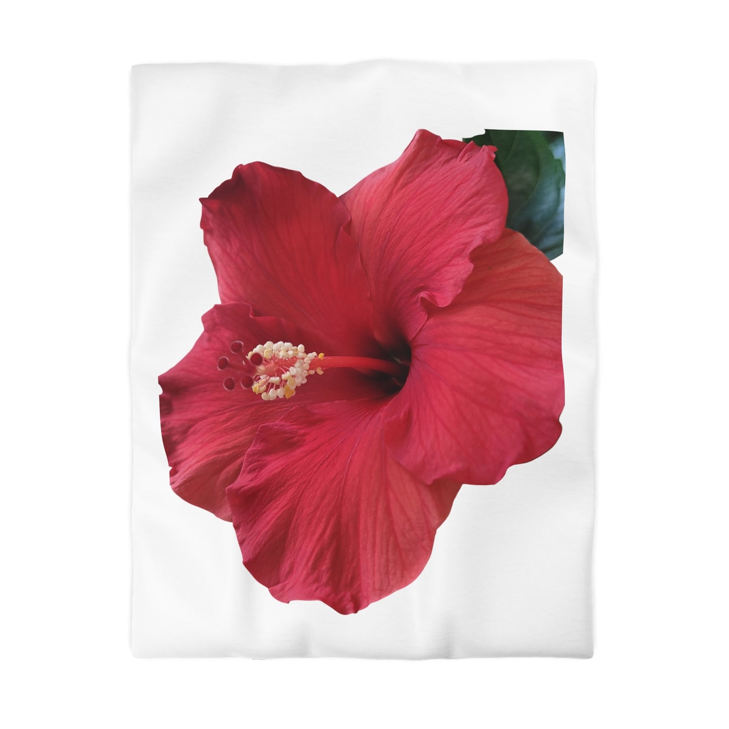 Hibiscus Bloom Microfiber Duvet Cover – Bright Floral Bedding for Relaxed Home Décor