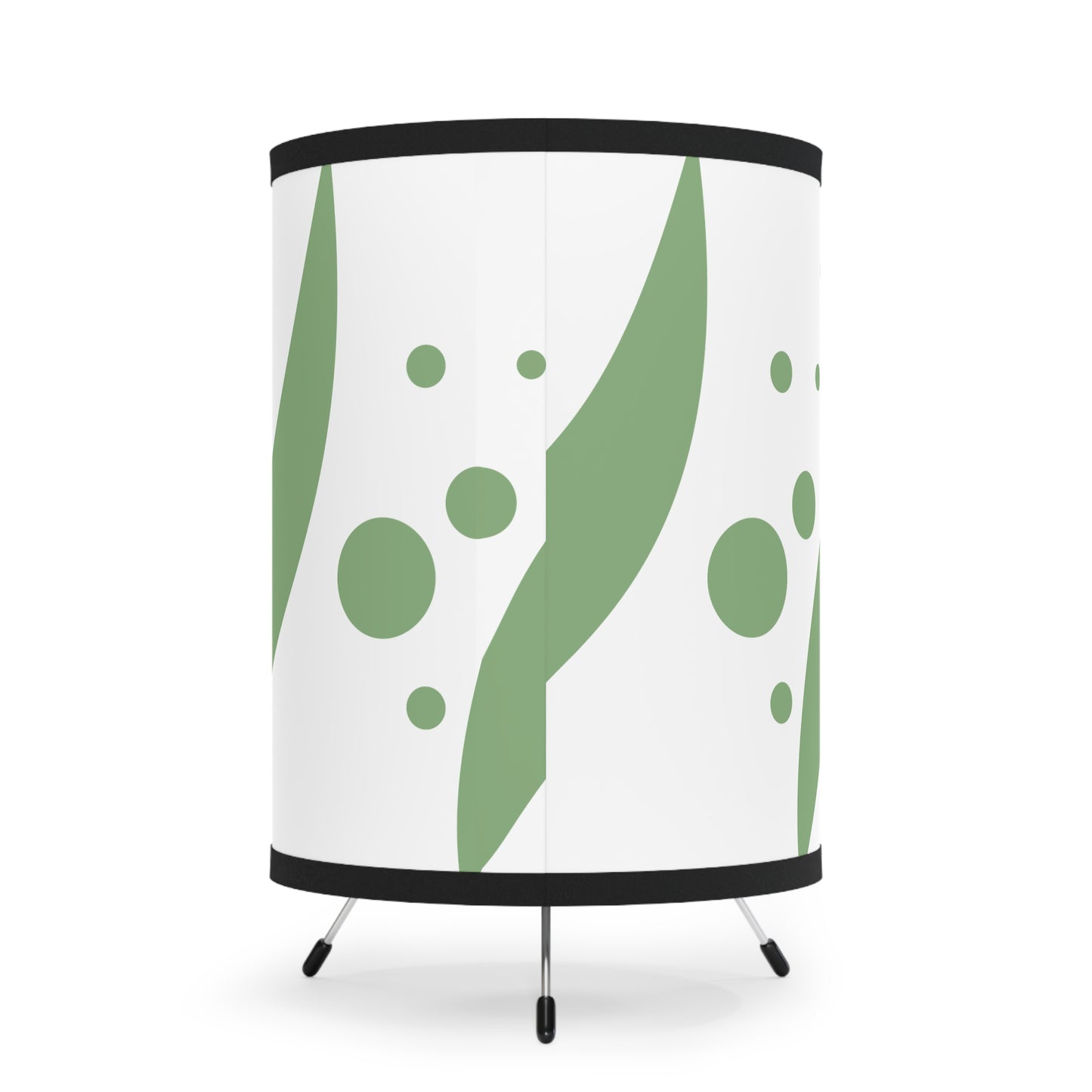Green Leaf Tripod Lamp, Modern Home Decor, Eco-Friendly Lighting, Minimalist Table Lamp, Nightstand Decorative Light