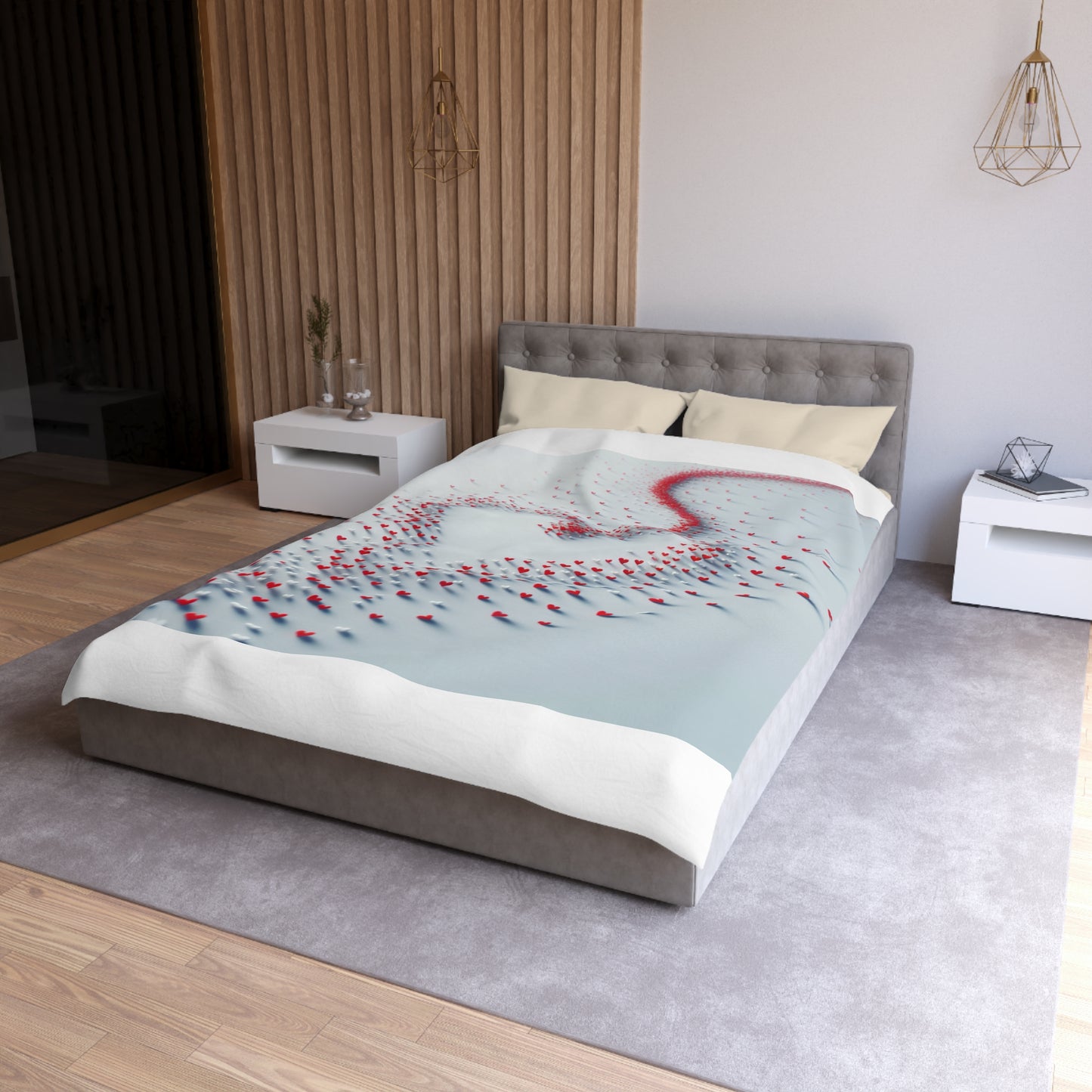 Heartfelt Microfiber Duvet Cover