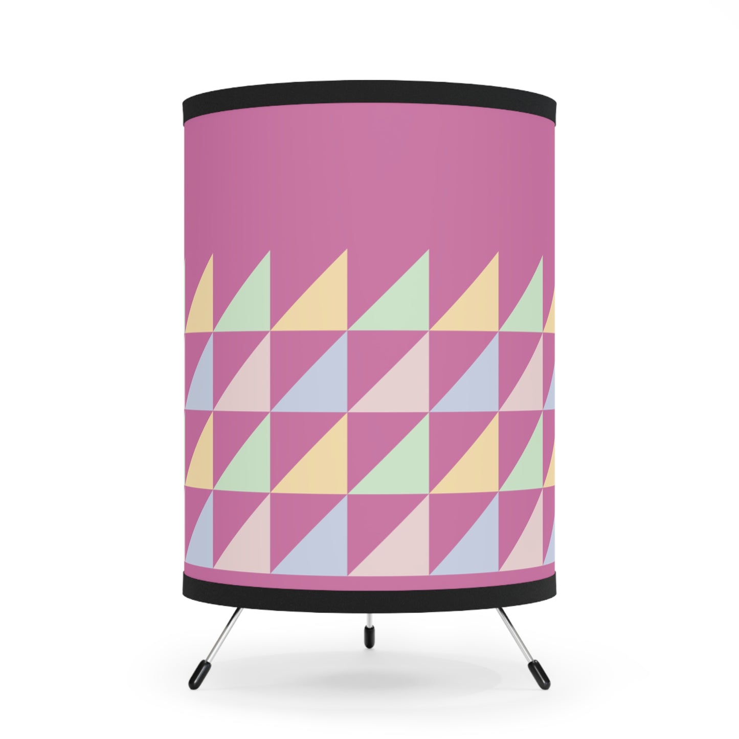 Triangular Pattern Tripod Lamp, Modern Lighting, Home Decor, Unique Gift, Bedroom Accessories, Colorful Table Lamp