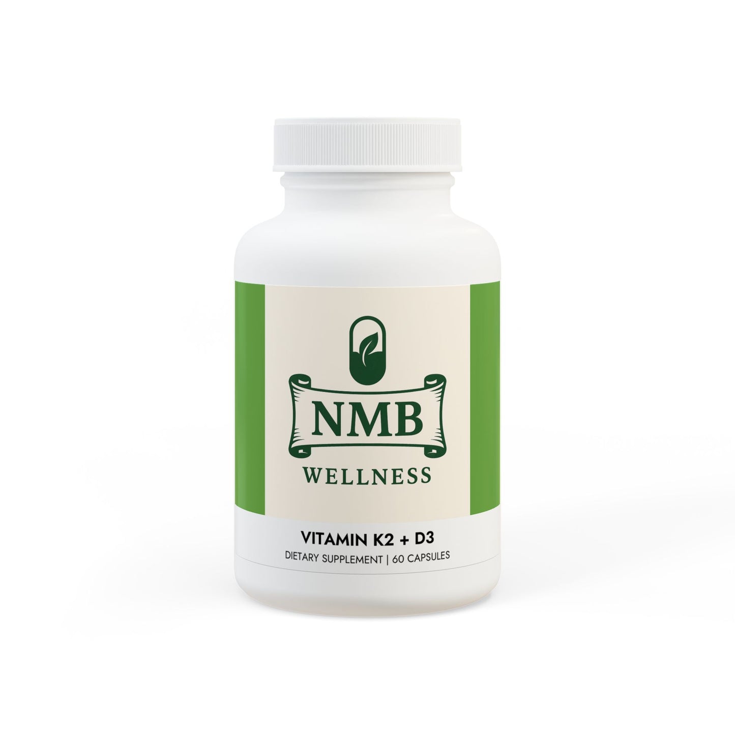 Vitamin K2 + D3 Supplement (60 Capsules)