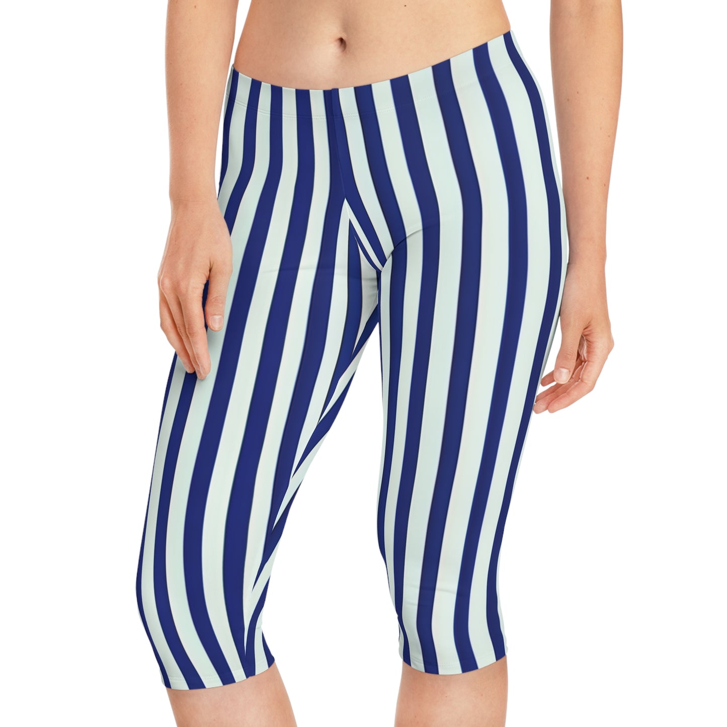 Nautical Striped Women's Capri