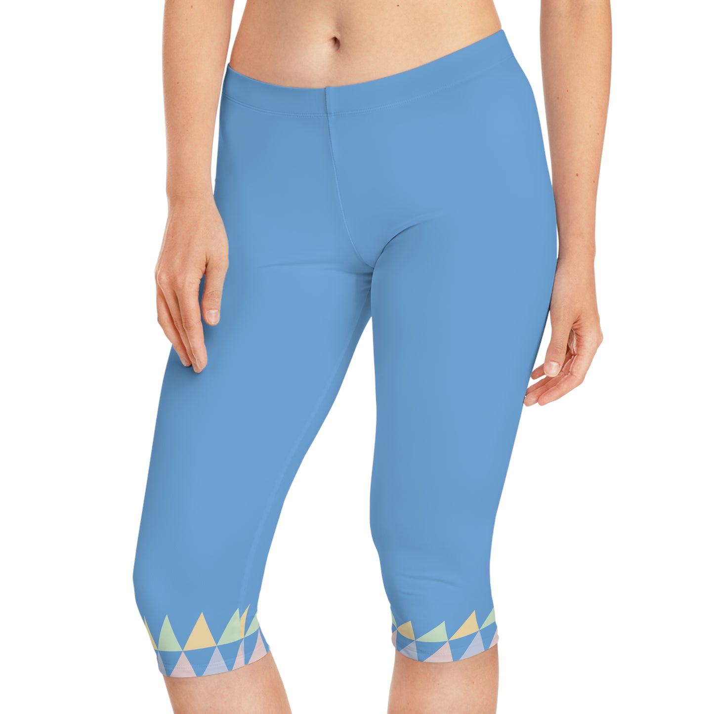 Baby Blue Women's Capri-Active wear