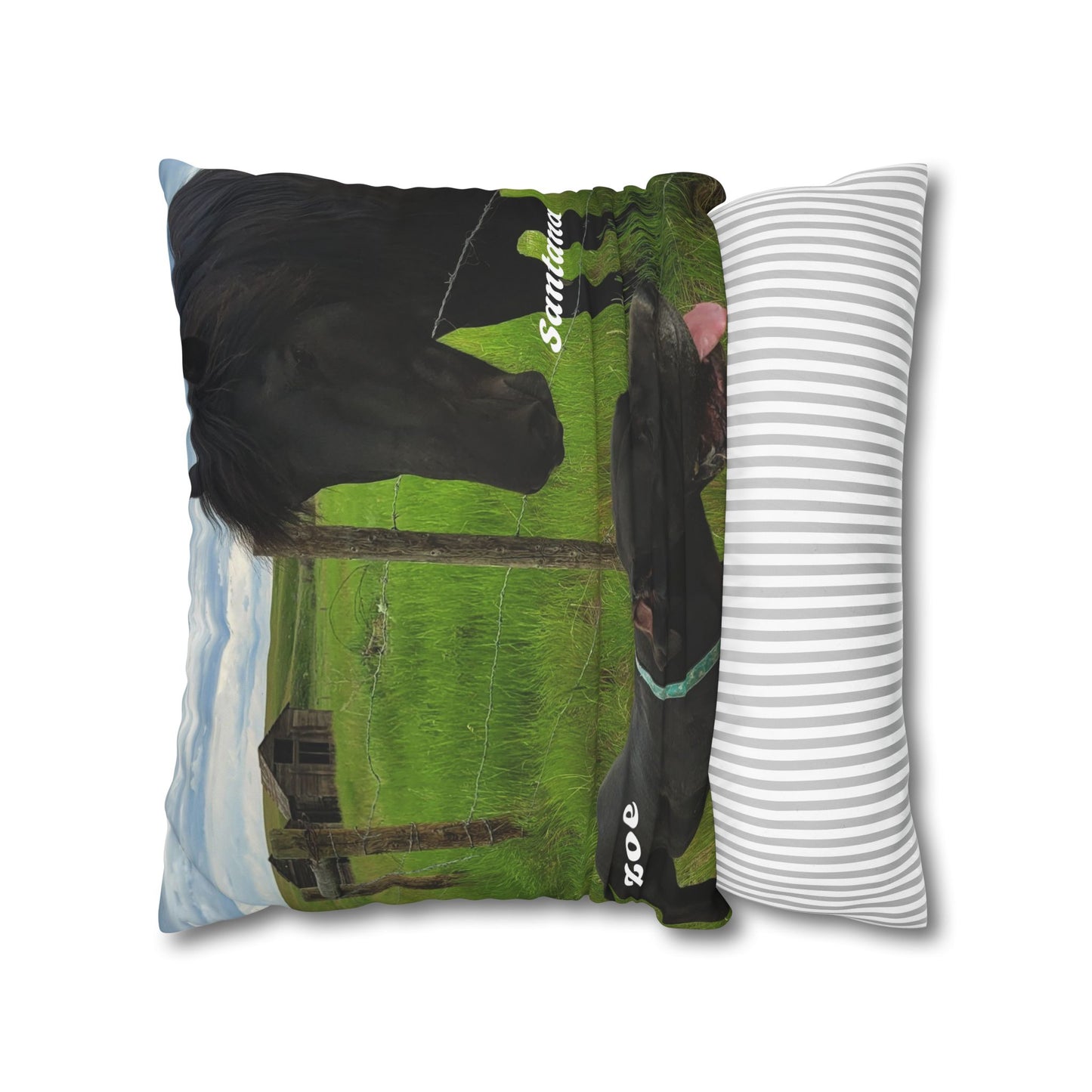 Personalized Pet Portrait Canvas Pillowcase - Cozy Home Decor for Animal Lovers