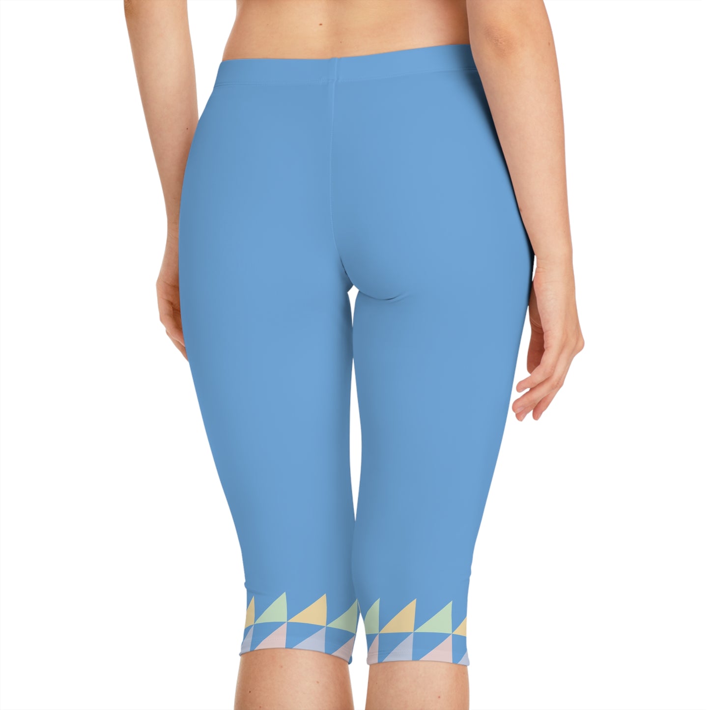 Baby Blue Women's Capri-Active wear