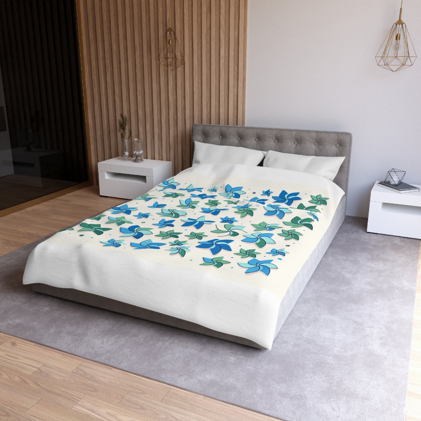 Pinwheel Microfiber Duvet Cover