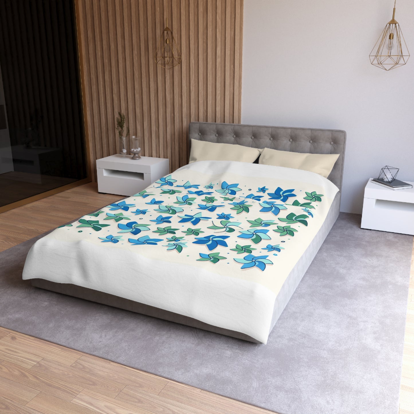 Pinwheel Microfiber Duvet Cover