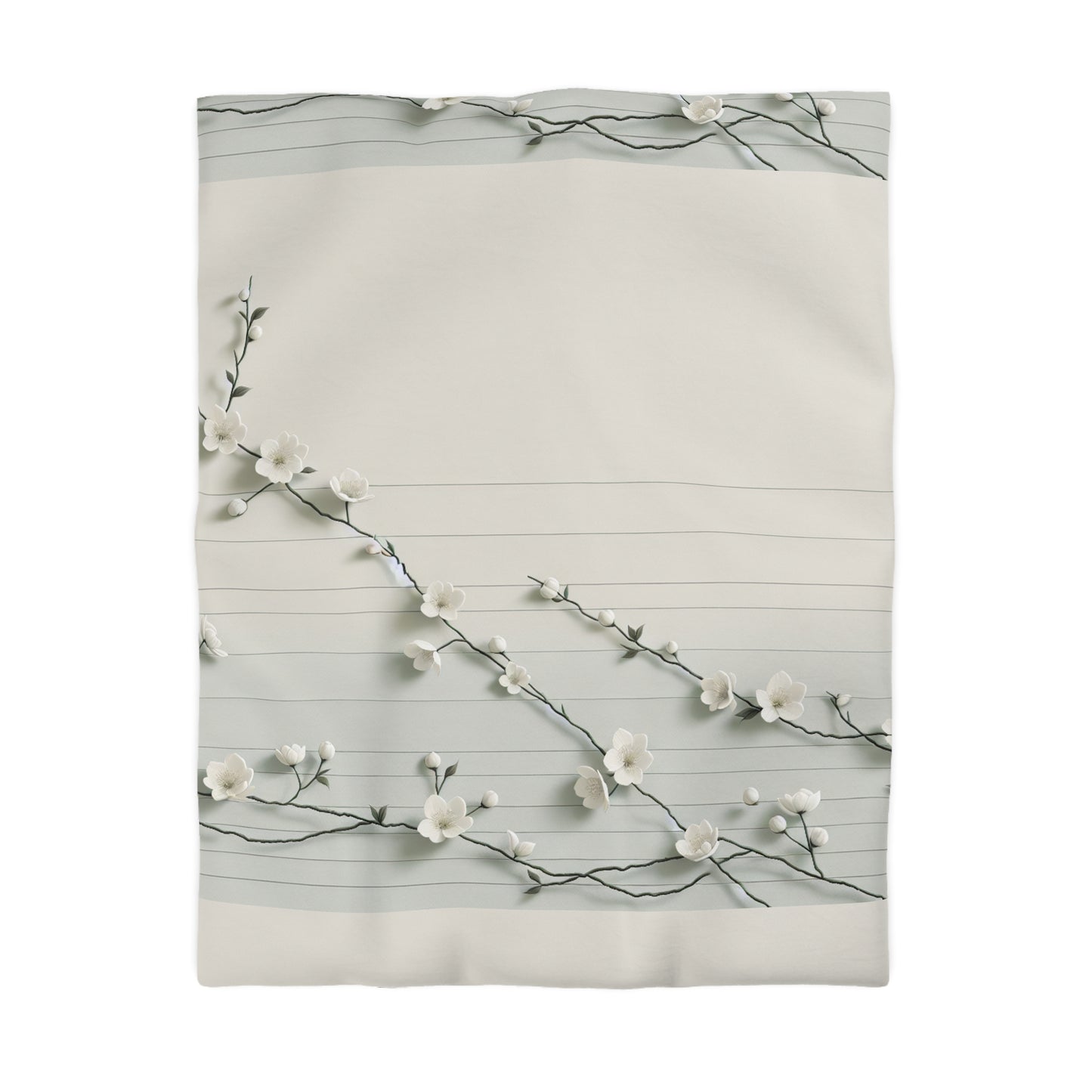 Elegant Floral Microfiber Duvet Cover - Cozy Bedding for Spring, Home Decor, Bedroom Refresh, Gift for Her, Housewarming