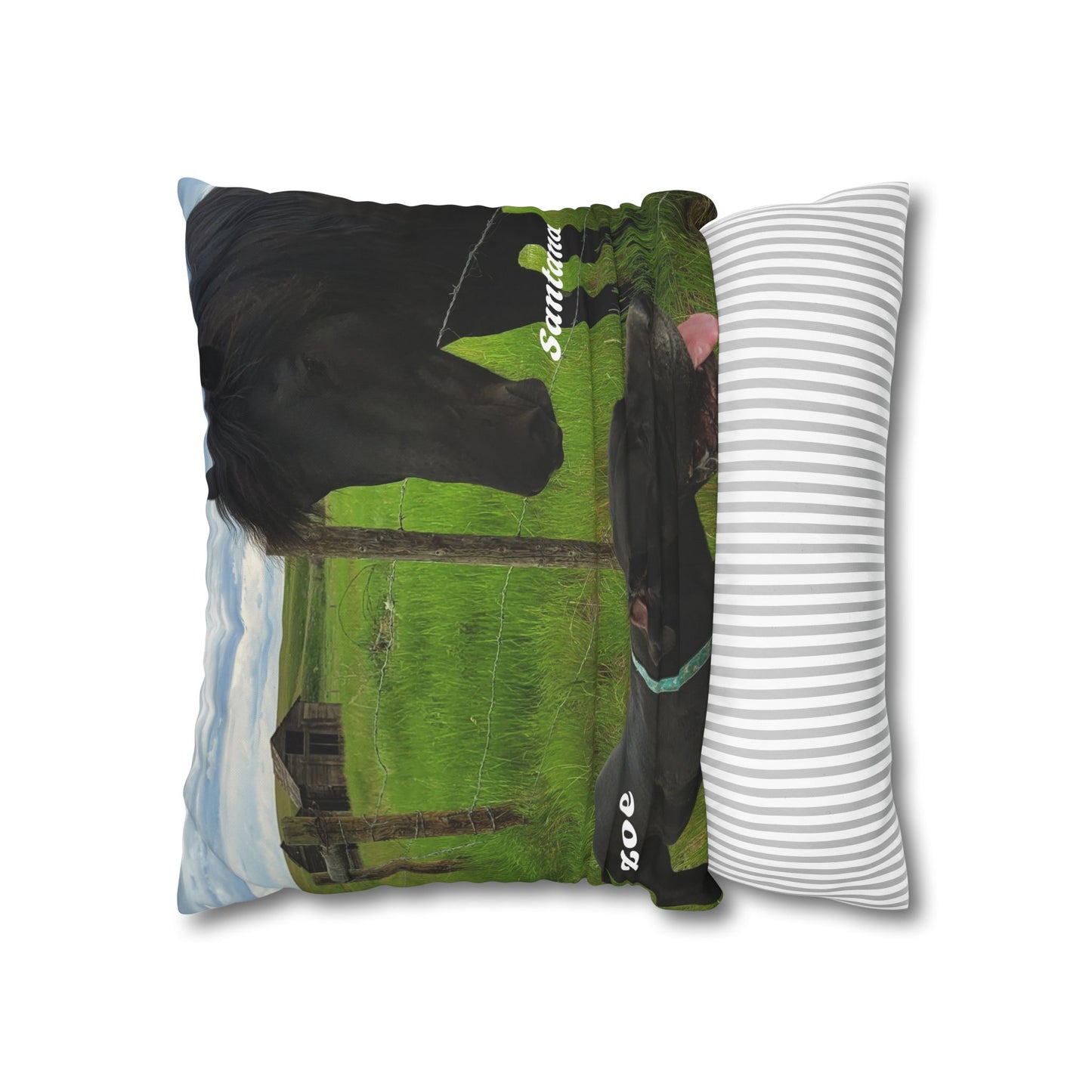 Personalized Pet Portrait Canvas Pillowcase - Cozy Home Decor for Animal Lovers