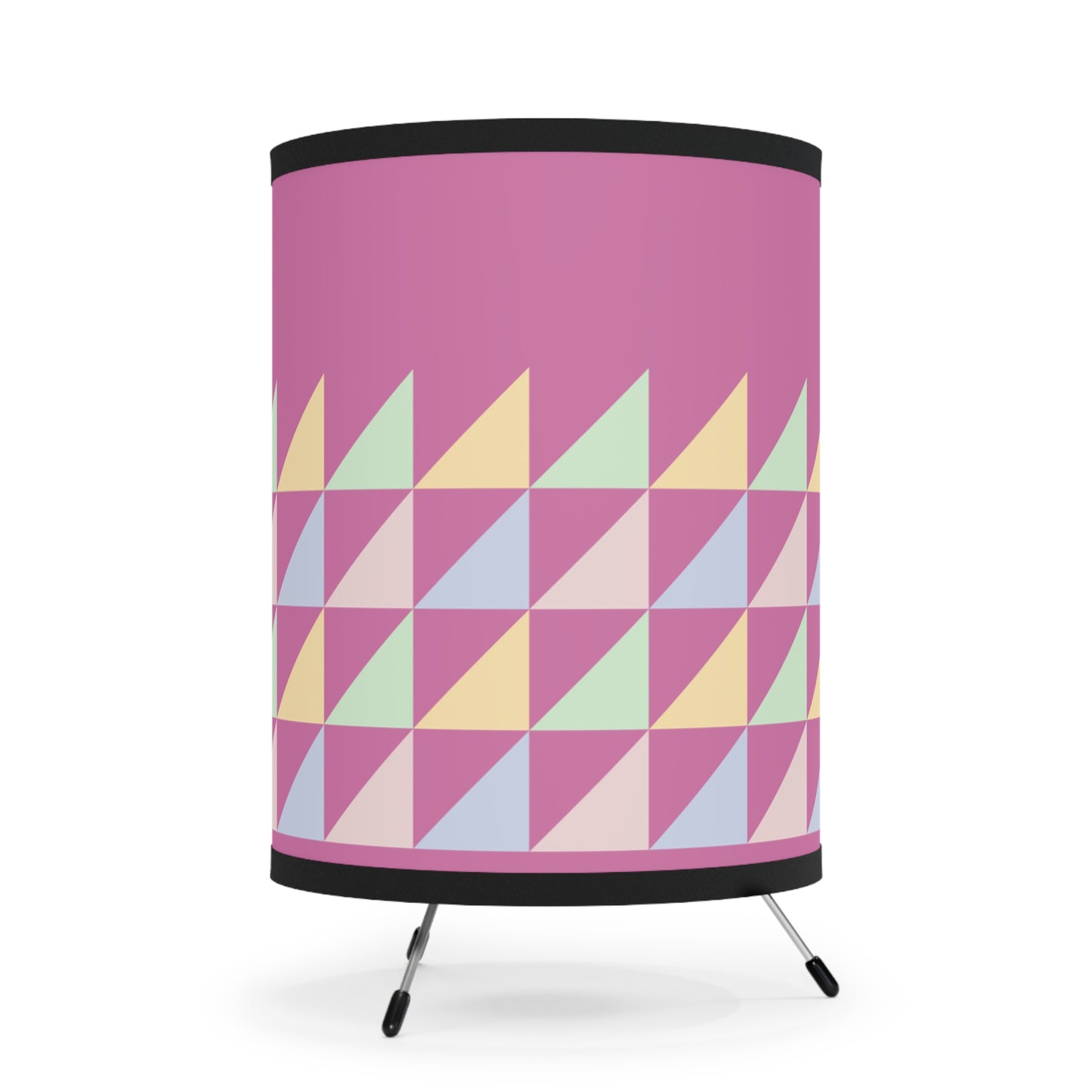 Triangular Pattern Tripod Lamp, Modern Lighting, Home Decor, Unique Gift, Bedroom Accessories, Colorful Table Lamp