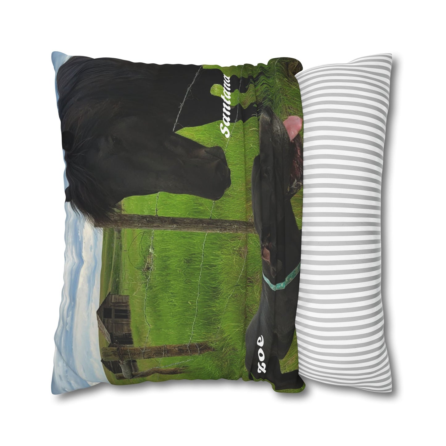 Personalized Pet Portrait Canvas Pillowcase - Cozy Home Decor for Animal Lovers