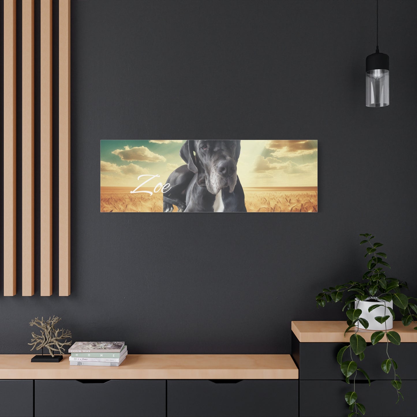 Personalized Dog Portrait Canvas - Custom Stretched Wall Art for Pet Lovers