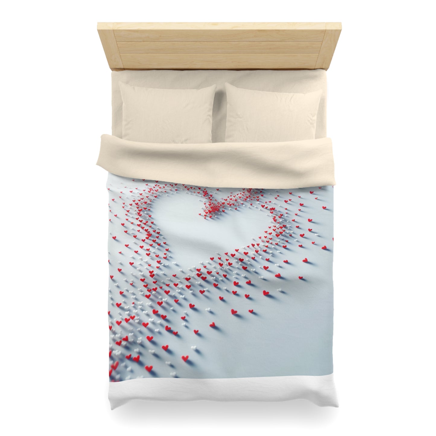 Heartfelt Microfiber Duvet Cover