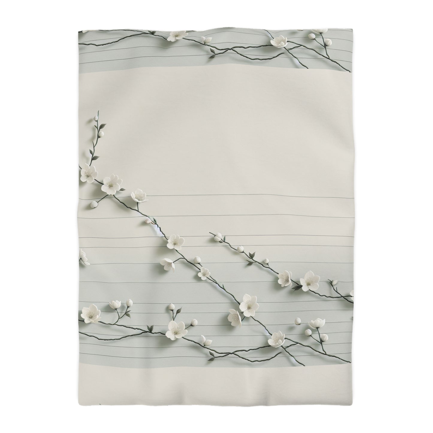 Elegant Floral Microfiber Duvet Cover - Cozy Bedding for Spring, Home Decor, Bedroom Refresh, Gift for Her, Housewarming