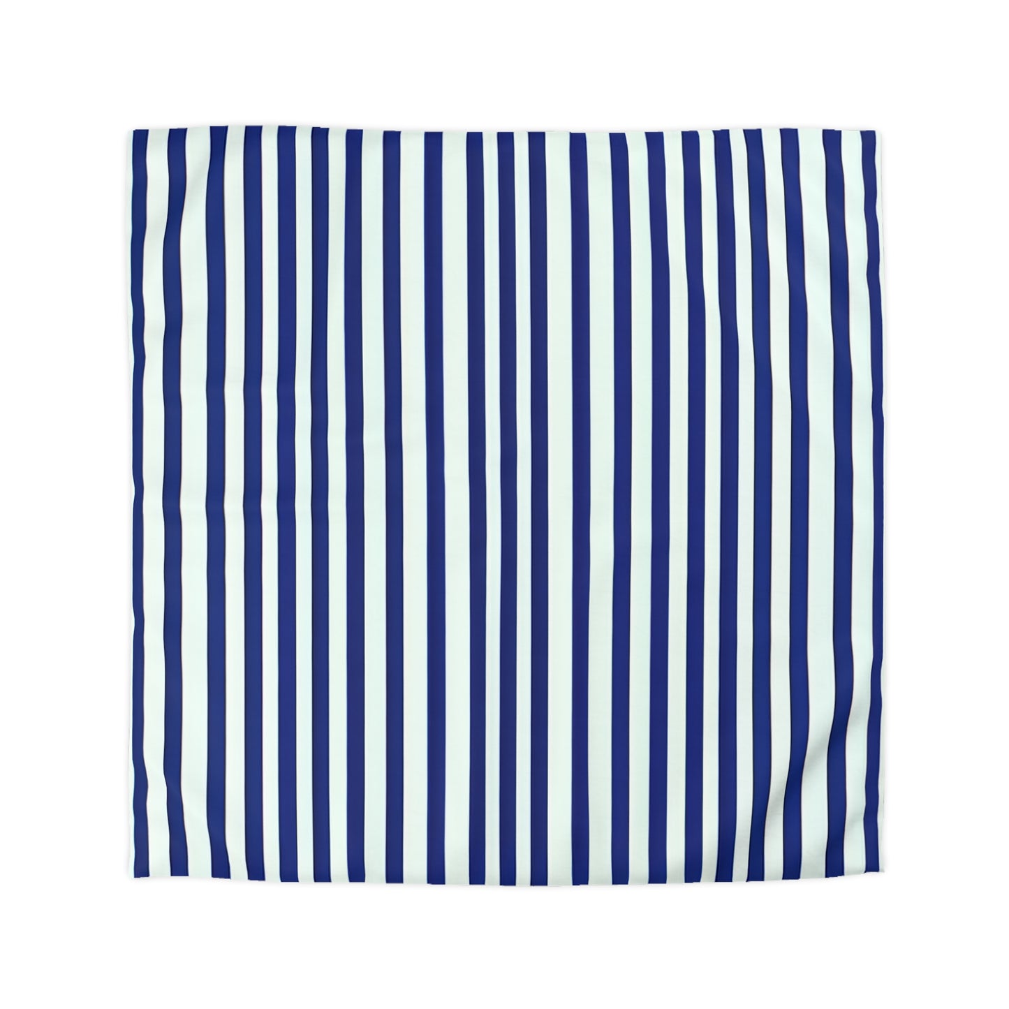 Navy Simply Striped Microfiber Duvet Cover