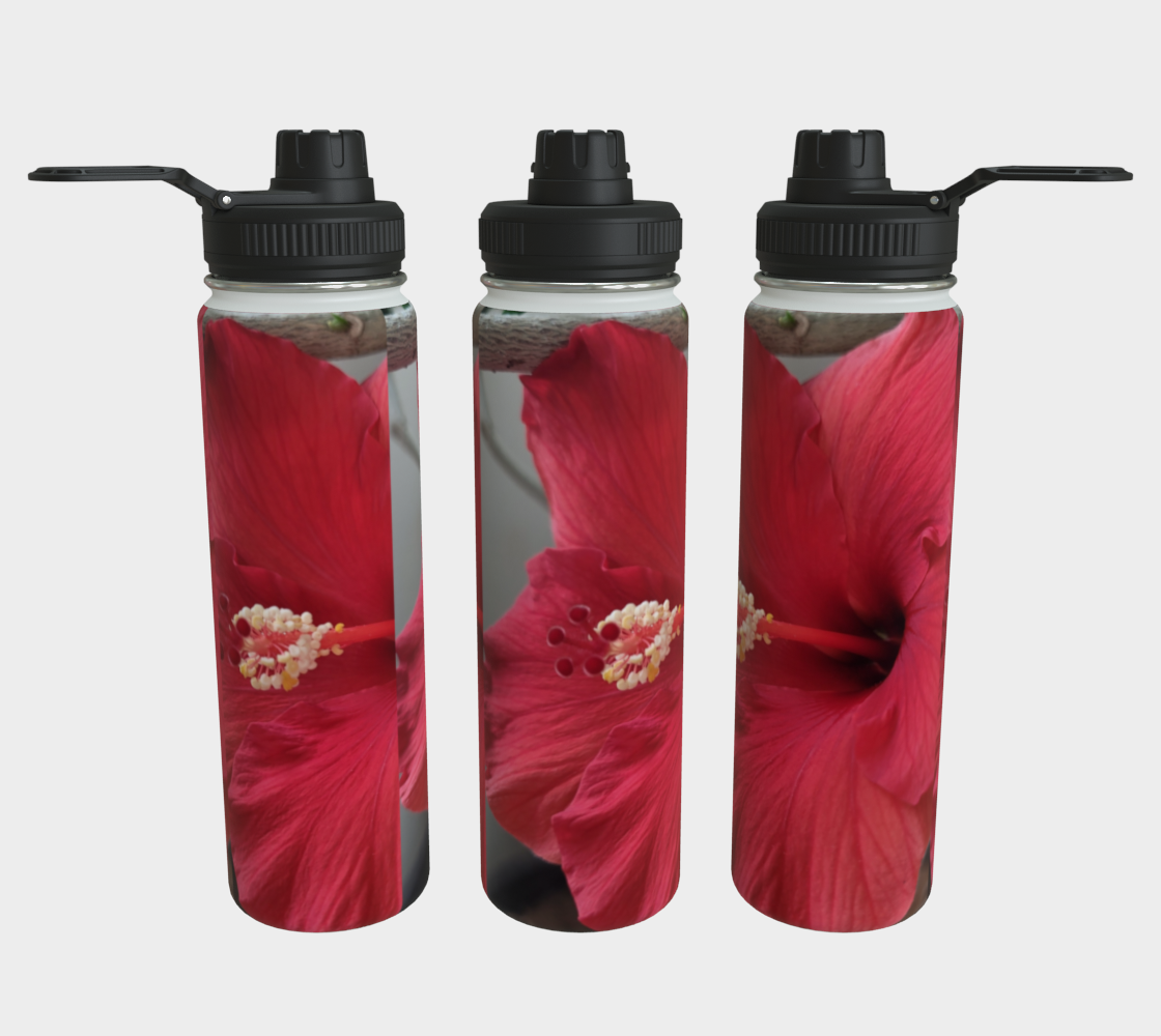 Hibiscus Bloom Water Bottle