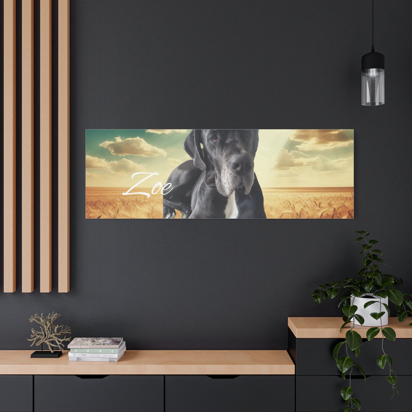 Personalized Dog Portrait Canvas - Custom Stretched Wall Art for Pet Lovers