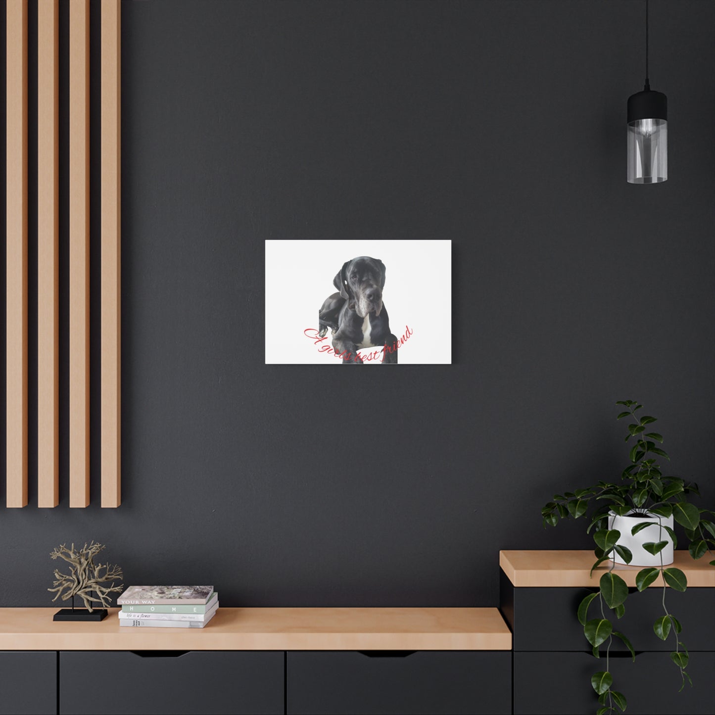 Personalized Dog Portrait Canvas Art - Custom Matte Wall Decor