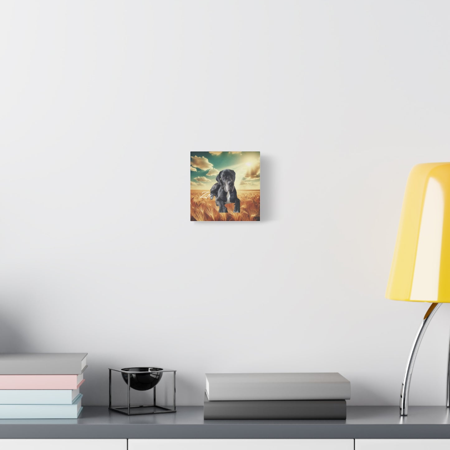 Personalized Dog Portrait Canvas - Custom Stretched Wall Art for Pet Lovers
