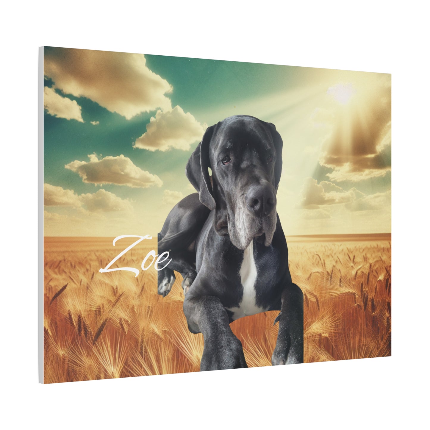 Personalized Dog Portrait Canvas - Custom Stretched Wall Art for Pet Lovers