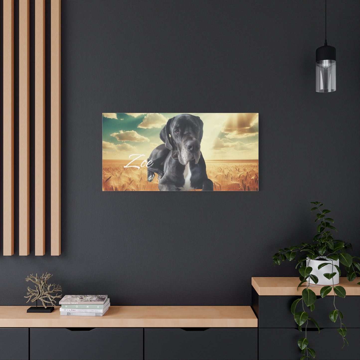 Personalized Dog Portrait Canvas - Custom Stretched Wall Art for Pet Lovers