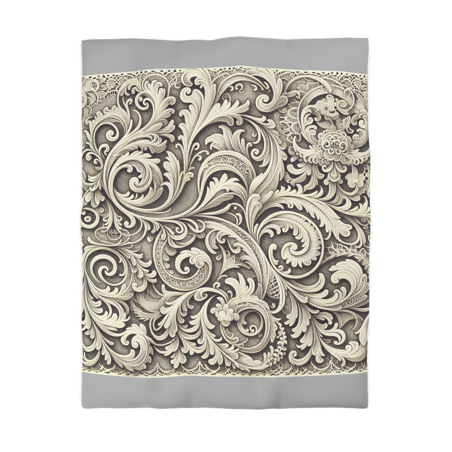 Elegant Floral Microfiber Duvet Cover - Luxury Bedding Decor