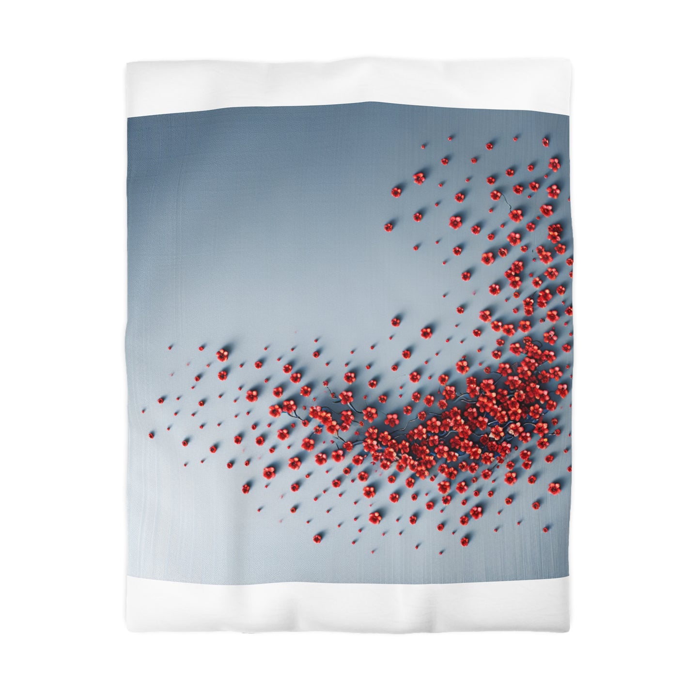 Chic Microfiber Duvet Cover with Vibrant Floral Design
