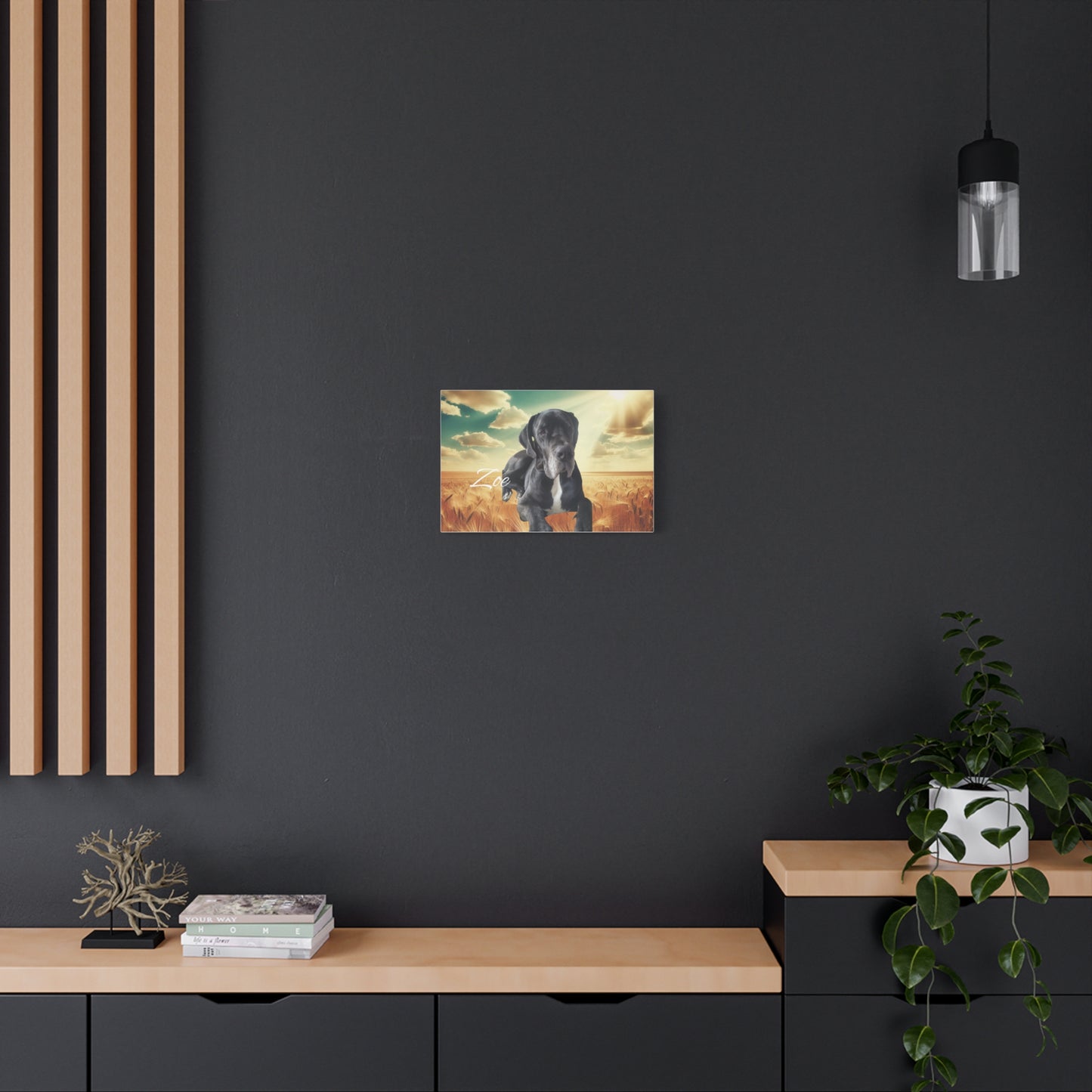Personalized Dog Portrait Canvas - Custom Stretched Wall Art for Pet Lovers