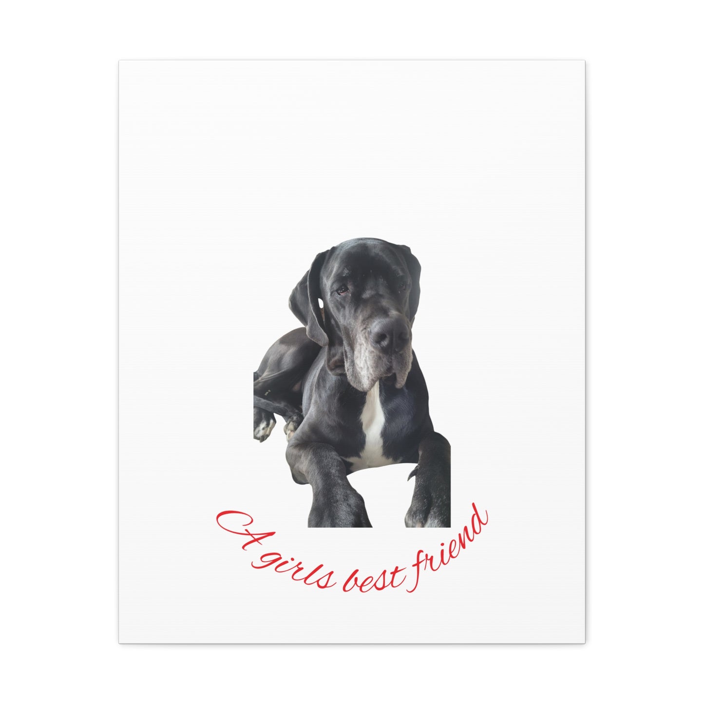 Personalized Dog Portrait Canvas Art - Custom Matte Wall Decor