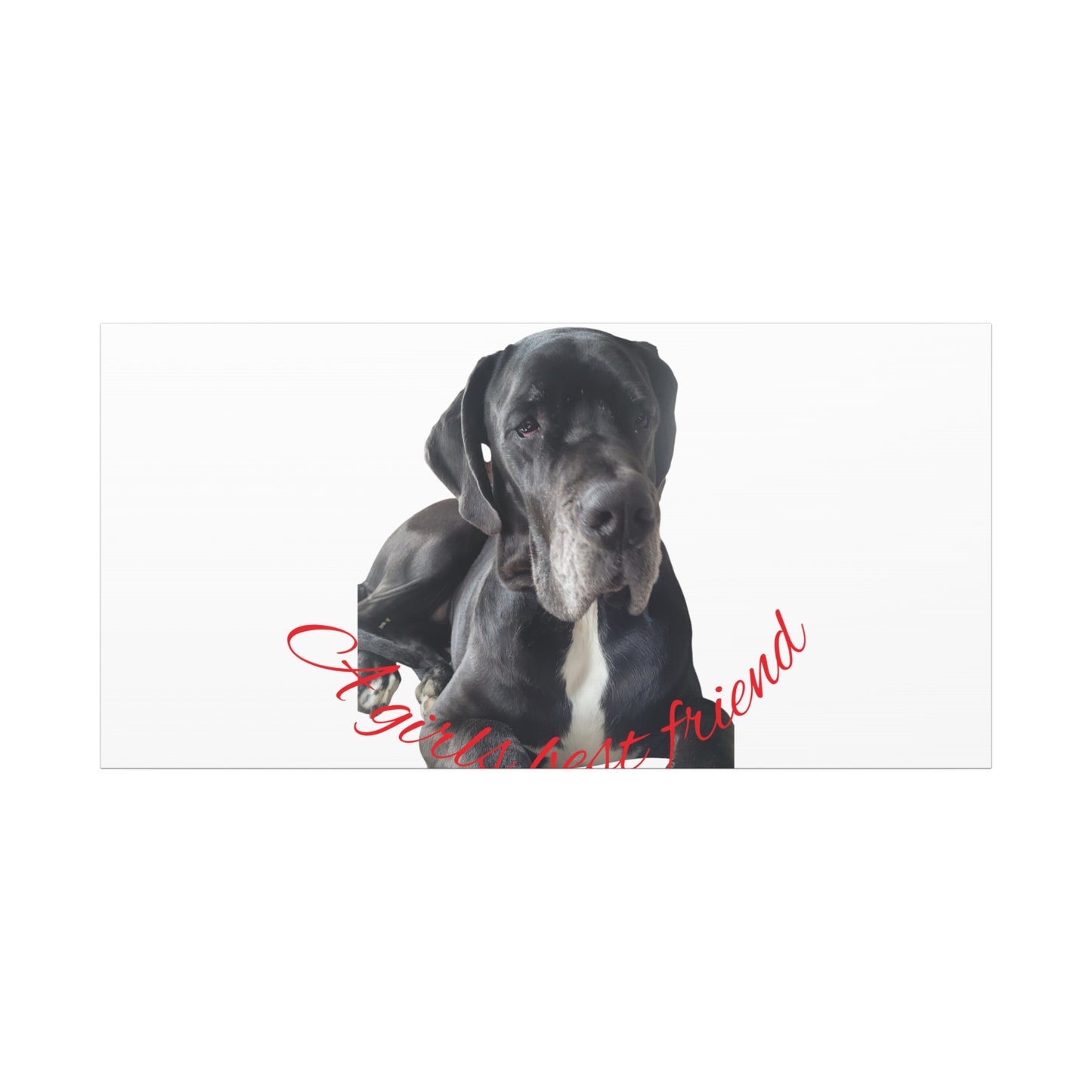 Personalized Dog Portrait Canvas Art - Custom Matte Wall Decor