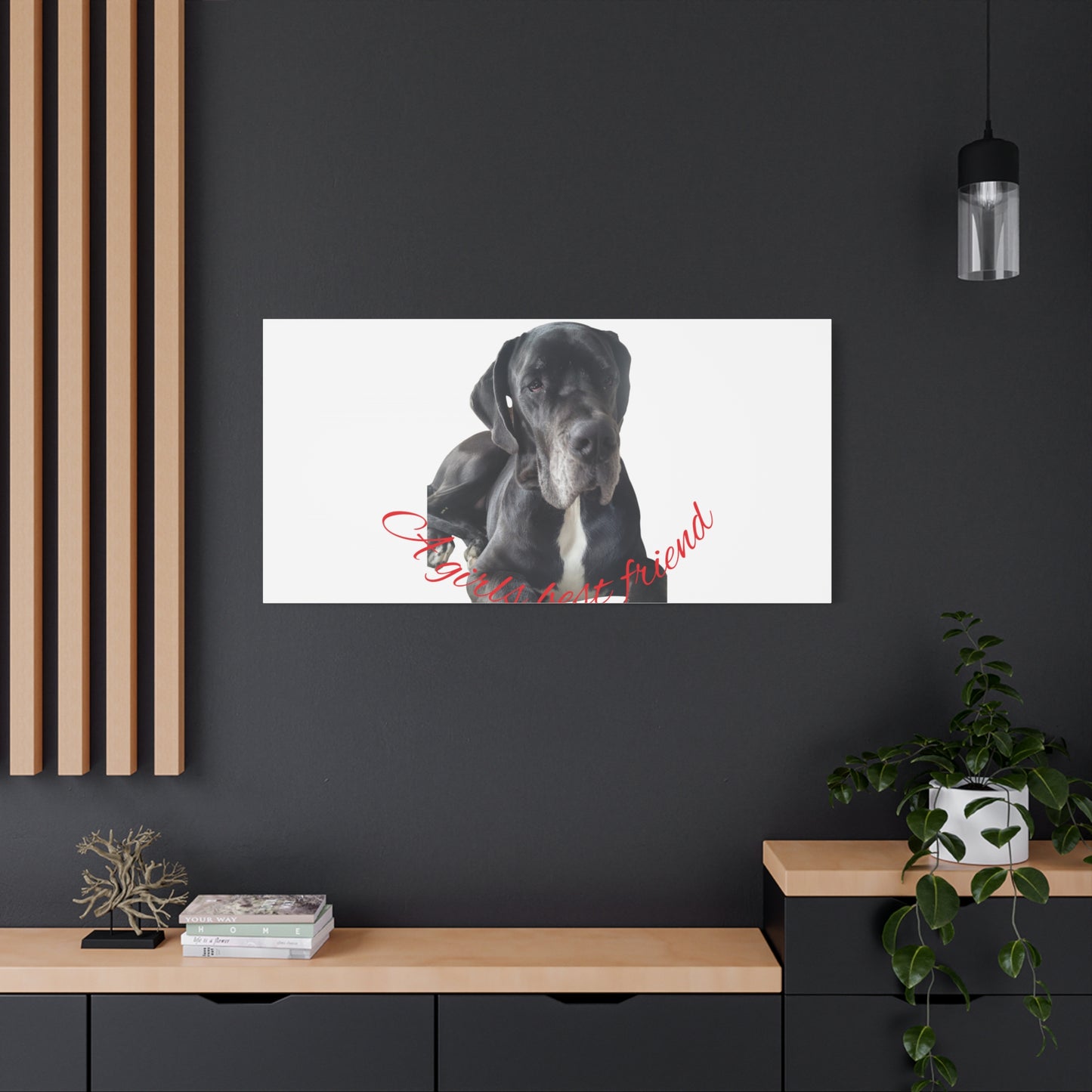 Personalized Dog Portrait Canvas Art - Custom Matte Wall Decor