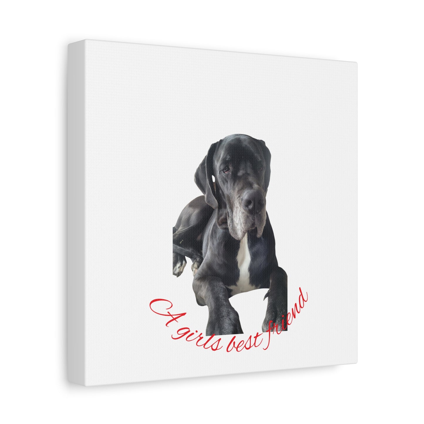 Personalized Dog Portrait Canvas Art - Custom Matte Wall Decor