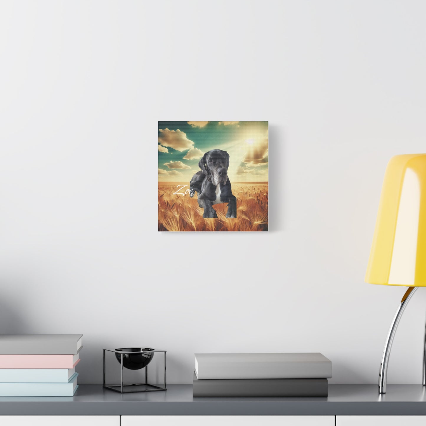 Personalized Dog Portrait Canvas - Custom Stretched Wall Art for Pet Lovers
