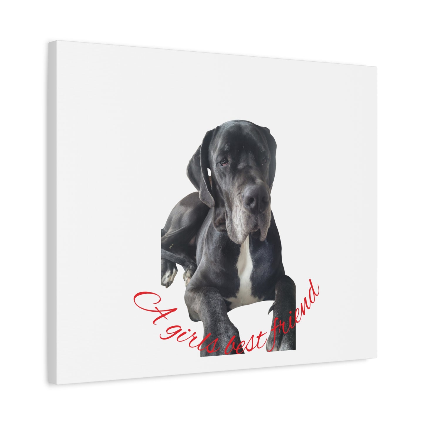 Personalized Dog Portrait Canvas Art - Custom Matte Wall Decor