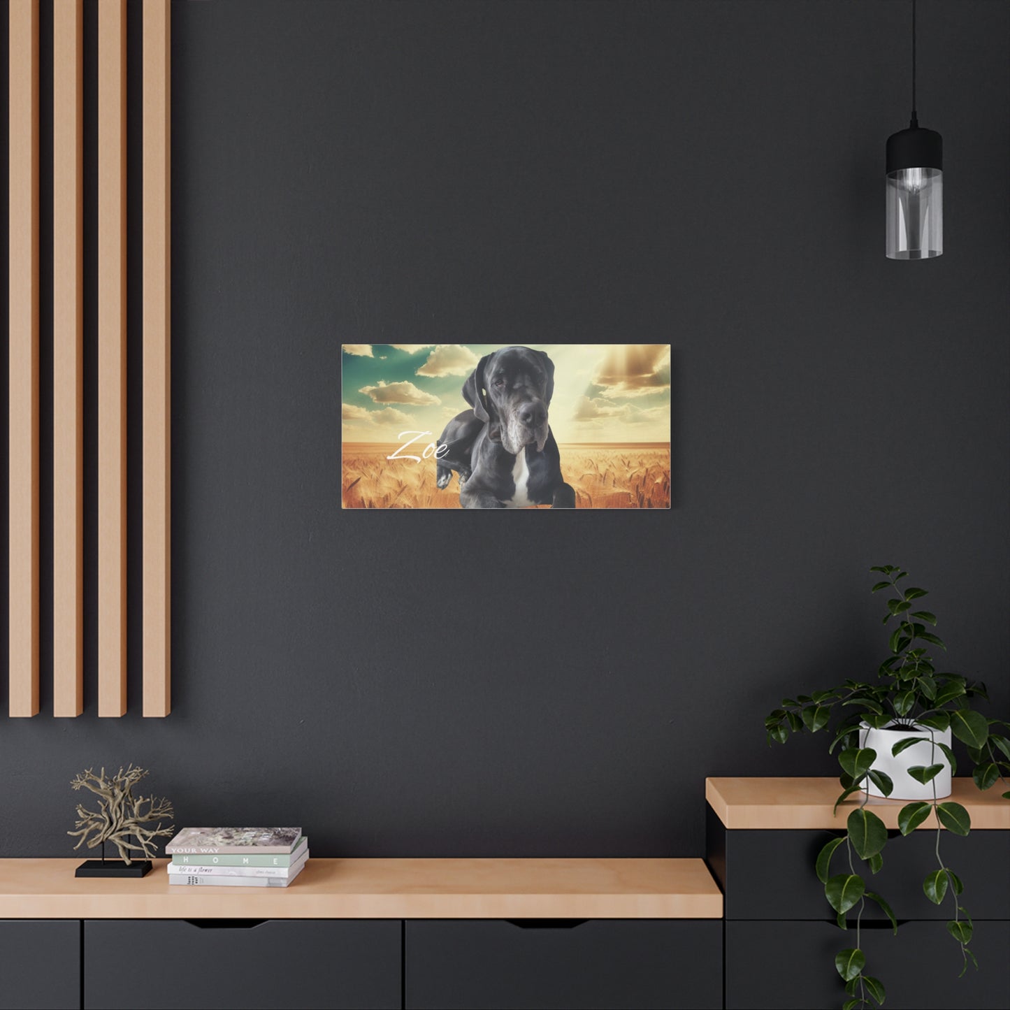 Personalized Dog Portrait Canvas - Custom Stretched Wall Art for Pet Lovers