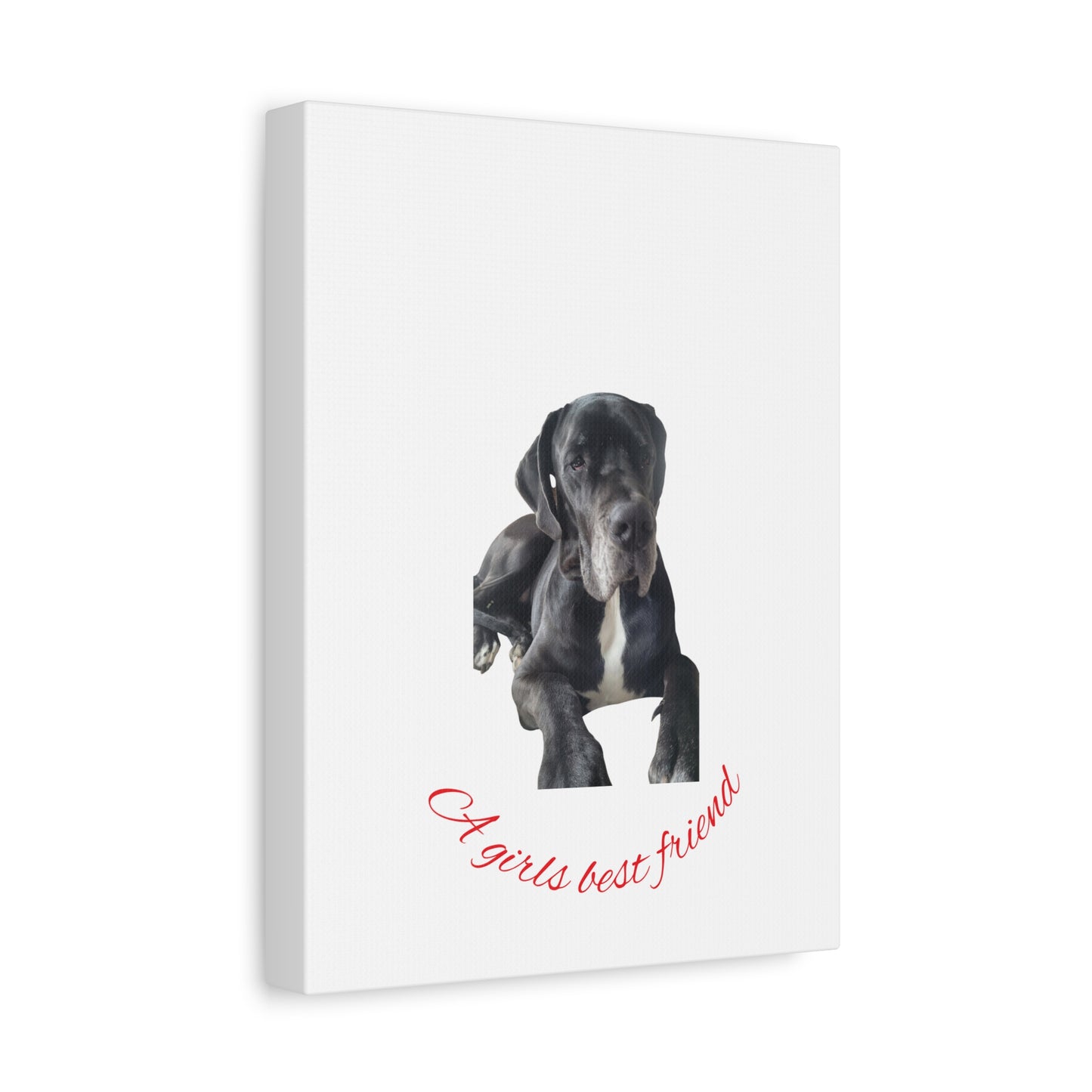 Personalized Dog Portrait Canvas Art - Custom Matte Wall Decor